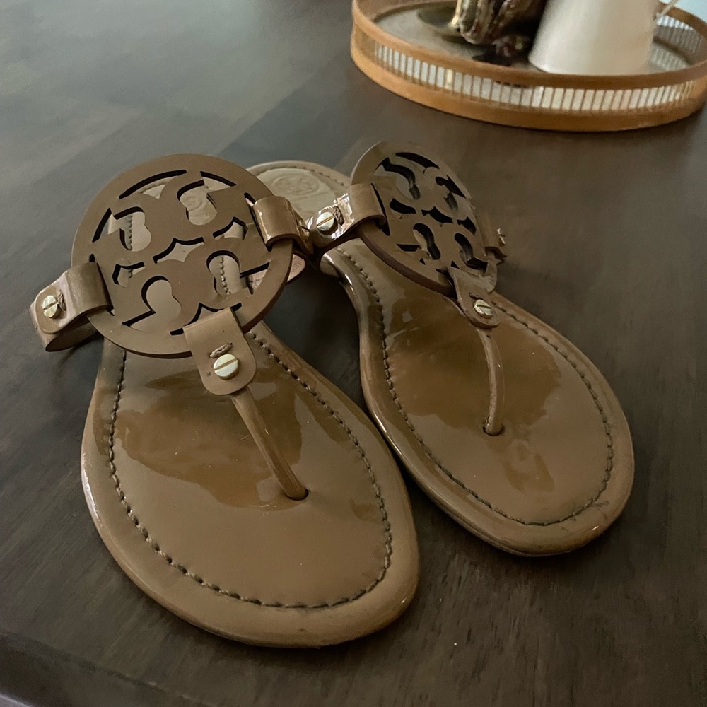 Tory Burch Miller Patent Leather Sandals